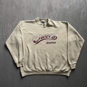 Vintage Cheers Boston Sweatshirt Mens 2XL white 1990s Lee Heavyweight